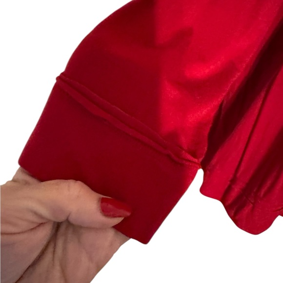 Belle by Kim Gravel Rich Red Long Sleeve Top PLUS: 2X #2 - Picture 4 of 7